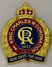 King Charles III Coronation Commemorative Enamel Pin Badge British Commonwealth picture