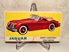 1961 TOPPS SPORTS CARS #60 JAGUAR XK-150 CHECKLIST TALLBOY picture