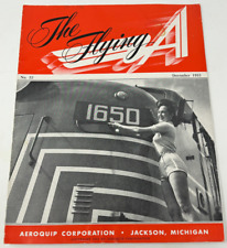 The Flying A Magazine Aeroquip Corp Dec. 1953 Jackson Michigan MI Railroad Train picture