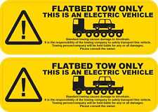 StickerTalk Electric Vehicle Flatbed Tow Stickers, 6 inches x 2 inches picture
