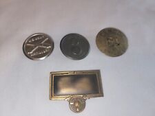 4 Pin Back Name Pins WW1 1 Wright  Engines Aircraft Metal Badge. Plus More picture