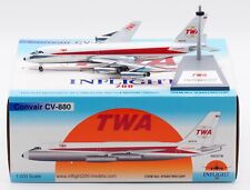 INFLIGHT 1:200 TWA Airlines Convair CV-880 Diecast Aircraft Jet Model N806TW picture