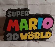 Super Mario 3D World 3D Printed Logo Display Stand Wall Art  picture