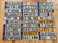 Europe/ European License Plates - Many Countries Available - Craft Condition picture