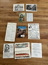 Vintage Train 1950's Lg. Posters & Cut Outs Passenger/Freight Train Education picture