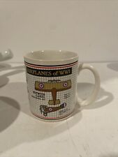 Vintage Coffee Cup Papel Freelance Airplanes Of WWII Fokker D-I Triplane Spad-13 picture