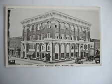 original Winder GA Georgia Postcard National (Peoples) Bank 1925 Auburn Press picture