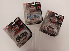 Maisto 1:24 Scale Harley Davidson Die Cast Replica Motorcycles Lot of 3 picture