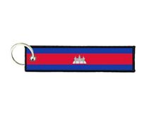 Port Keys Key Man Woman Fabric Embroidered Printed Flag Cambodia Cambodian picture
