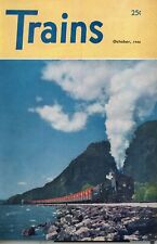 1946-10 OCTOBER TRAINS MAGAZINE VOLUME 6 NO. 12  FULL OF GREAT PICS /ADS 1946 picture