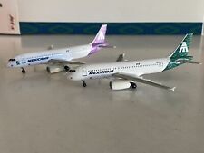 Jet-X Mexicana Airbus A320-200 1:400 XA-RJZ & F-OHMH JX037 Twin Pack picture