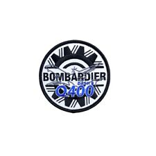 PATCH Bombardier Dash8 Q400 DHC8-400 Pilot Jacket sew-on / iron-on large fabric picture