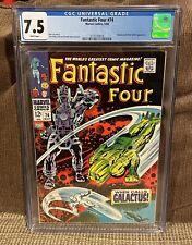 Fantastic Four 74 1968 CGC 7.5 White Pages Silver Surfer picture