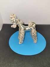 Sterling Silver French Poodle Dog Figurine  3.25 Inches Tall 60 Grams picture
