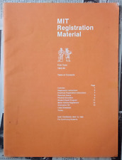 MIT Registration Material First Term 1983-84 picture