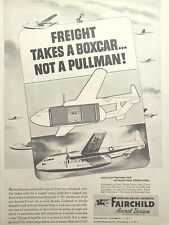 Fairchild C-119 Flying Boxcar Cargo Aircraft Med-Evac Vintage Print Ad 1953 picture