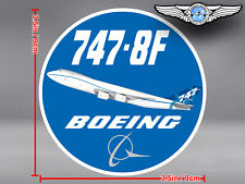 BOEING 747-8F B747 8F ROUND DECAL / STICKER picture