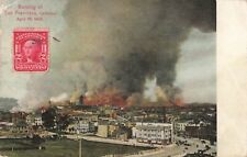 Burning of San Francisco, California CA in 1906 - Vintage Postcard picture