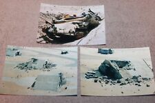 Three Original Gulf War Photographs of a Destroyed Iraqi Tank & Two Bunkers picture