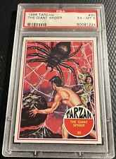 1966 Fleer Tarzan PSA 6 Card #30 Featuring The Giant Spider - Vintage Philly picture