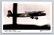 RPPC RAF Handley Page Harrow Tail Gunner Bomber FLIGHT Photograph Postcard picture