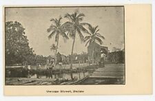 Vintage 1910 Postcard Belize British Honduras George Street AE Morlan Photo picture