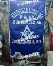 Masonic Regalia Grand Lodge Custom Machine Embroidered Banner picture