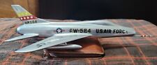 1960s F-100 AIRCRAFT DESK MODEL - POLISHED ALUMINUM BY FOMAER picture