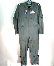 VTG 1966 VIETNAM USAF COVERALL FLYING MEN'S VERY LIGHT K-2B LARGE LONG W Patches picture