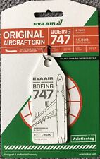 AVIATIONTAG : EVA AIR BOEING 747-400 : B-16411 : WHITE TAG picture