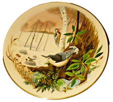 Danbury Mint Scenes From A Wooded Glen Plate Jo Polseno White Breasted Nuthatch picture
