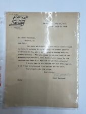MAY 19, 1911 NORFOLK SOUTHERN RAILROAD SIGNED LETTER BY CHIEF ENGINEER G-25 picture