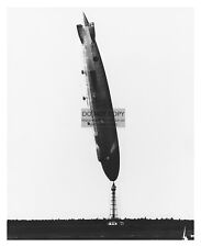 USS LOS ANGELES RIGID AIRSHIP ZR-3 FLYING VERTICAL PUSHED BY WIND 8X10 PHOTO picture