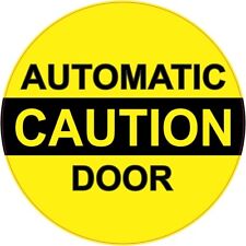 5in x 5in Caution Automatic Door Sticker Business Sign Vinyl Decal Stickers S... picture