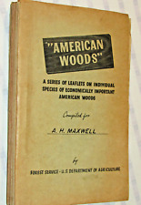 VTG 1945 AMERICAN WOODS-US DEPT OF AGICULTURE ECONOMICALLY IMPORTANT TREES BOOK picture