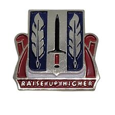 Raise Up Higher 516th Personnel Services Battalion Unit Crest Pin picture