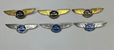 Lot of 6 Vintage KLM Airlines Junior Pilot + Junior Stewardess Pins picture
