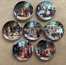 Vintage 7 Plate Collector Set (1985-1986) VICTORIAN FAMILY LIFE August 1894 MINT picture