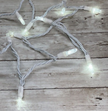 Lot of 5 White Christmas Tree Pine Cone String Lights, 20 Bulbs, Length: 6 ft. picture