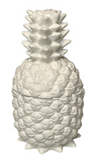 PartyLite Pineapple Votive Tealight Candle Holder Ivory Ceramic 5.75