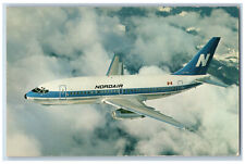 La Grande PQ Canada Postcard Nordair Blue Tailed Jet Flights Le Boeing 737 1977 picture