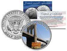 BROOKLYN BRIDGE * Famous Bridges * Colorized JFK Half Dollar U.S. Coin New York picture