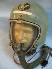 USAF K-1 High Altitude Flight Helmet w/Face Plate Named Jet pilot U.S.A.F. picture