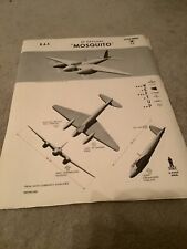 WWII Fighter Plane Recognition Poster Uk RAF De Haviland Mosquito picture
