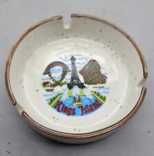 Kings Island Amusement Park Eiffel Tower 70s Ashtray Speckled Ohio picture