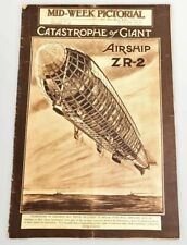 Sept 1 1921 Airship Blimp Crash over England Mid-Week Pictorial New York Times picture