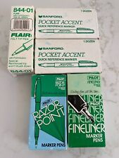 Pilot Razor Point & Fineliner Marker Pens, Sanford Pocket Accent, Flair Felt Tip picture