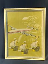 Poster Aviation Aircraft Company Overhead Iberia Lineas Aereas Españolas picture