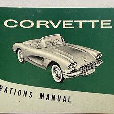 1960 Corvette Original Operations Manual 2nd Edition with Subscription Card picture