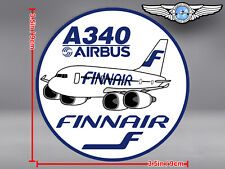 2x FINNAIR PUDGY AIRBUS A340 A 340 DECALS / STICKERS picture